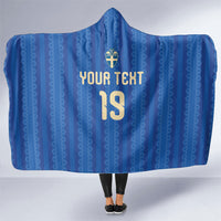 Custom World Football 2026 Sweden Hooded Blanket Swedish The Blue and Yellow Champions