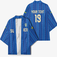 Custom World Football 2026 Sweden Kimono Swedish The Blue and Yellow Champions