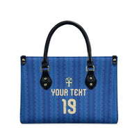 Custom World Football 2026 Sweden Leather Bag Swedish The Blue and Yellow Champions
