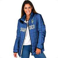 Custom World Football 2026 Sweden Padded Jacket Swedish The Blue and Yellow Champions