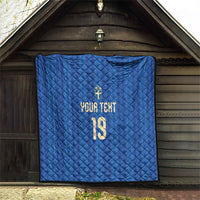 Custom World Football 2026 Sweden Quilt Swedish The Blue and Yellow Champions