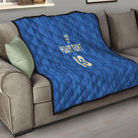 Custom World Football 2026 Sweden Quilt Swedish The Blue and Yellow Champions