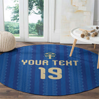 Custom World Football 2026 Sweden Round Carpet Swedish The Blue and Yellow Champions