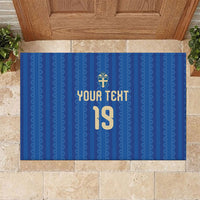 Custom World Football 2026 Sweden Rubber Doormat Swedish The Blue and Yellow Champions