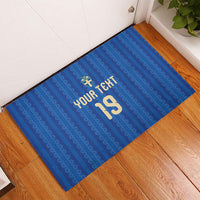 Custom World Football 2026 Sweden Rubber Doormat Swedish The Blue and Yellow Champions
