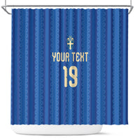 Custom World Football 2026 Sweden Shower Curtain Swedish The Blue and Yellow Champions