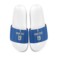 Custom World Football 2026 Sweden Slide Sandals Swedish The Blue and Yellow Champions