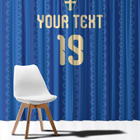 Custom World Football 2026 Sweden Window Curtain Swedish The Blue and Yellow Champions