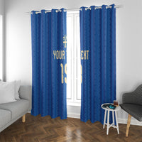 Custom World Football 2026 Sweden Window Curtain Swedish The Blue and Yellow Champions