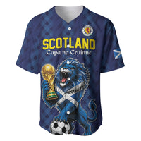 Custom World Football 2026 Scotland Baseball Jersey Scottish Tartan Cupa na Cruinne Glory