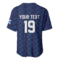 Custom World Football 2026 Scotland Baseball Jersey Scottish Tartan Cupa na Cruinne Glory