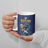 Custom World Football 2026 Scotland Ceramic Mug Scottish Tartan Cupa na Cruinne Glory