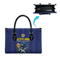 World Football 2026 Scotland Leather Bag Scottish Tartan Cupa na Cruinne Glory