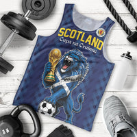 Custom World Football 2026 Scotland Men Tank Top Scottish Tartan Cupa na Cruinne Glory