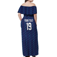 Custom World Football 2026 Scotland Off Shoulder Maxi Dress Scottish Tartan Cupa na Cruinne Glory