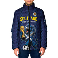 Custom World Football 2026 Scotland Padded Jacket Scottish Tartan Cupa na Cruinne Glory