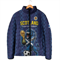 Custom World Football 2026 Scotland Padded Jacket Scottish Tartan Cupa na Cruinne Glory
