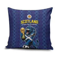 World Football 2026 Scotland Pillow Cover Scottish Tartan Cupa na Cruinne Glory