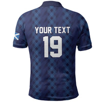 Custom World Football 2026 Scotland Polo Shirt Scottish Tartan Cupa na Cruinne Glory