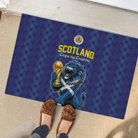World Football 2026 Scotland Rubber Doormat Scottish Tartan Cupa na Cruinne Glory