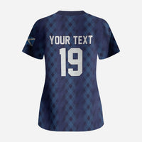 Custom World Football 2026 Scotland Scrub Top Scottish Tartan Cupa na Cruinne Glory