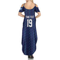 Custom World Football 2026 Scotland Summer Maxi Dress Scottish Tartan Cupa na Cruinne Glory