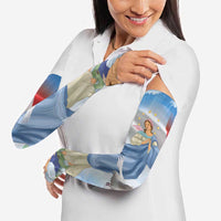 Italy Assumption Of Mary Arm Sleeves Blessed Virgin Mary Angel And Dove - Wonder Print Shop