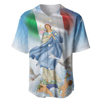 Italy Assumption Of Mary Baseball Jersey Blessed Virgin Mary Angel And Dove LT19