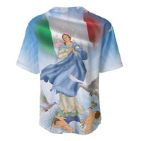 Italy Assumption Of Mary Baseball Jersey Blessed Virgin Mary Angel And Dove LT19