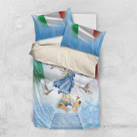 Italy Assumption Of Mary Bedding Set Blessed Virgin Mary Angel And Dove - Wonder Print Shop