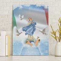 Italy Assumption Of Mary Canvas Wall Art Blessed Virgin Mary Angel And Dove - Wonder Print Shop
