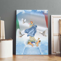 Italy Assumption Of Mary Canvas Wall Art Blessed Virgin Mary Angel And Dove - Wonder Print Shop