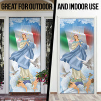 Italy Assumption Of Mary Door Cover Blessed Virgin Mary Angel And Dove - Wonder Print Shop