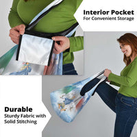 Italy Assumption Of Mary Grocery Bag Blessed Virgin Mary Angel And Dove - Wonder Print Shop