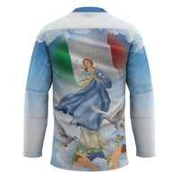 Italy Assumption Of Mary Hockey Jersey Blessed Virgin Mary Angel And Dove - Wonder Print Shop