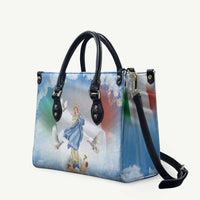 Italy Assumption Of Mary Leather Bag Blessed Virgin Mary Angel And Dove - Wonder Print Shop