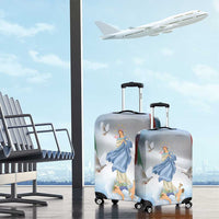 Italy Assumption Of Mary Luggage Cover Blessed Virgin Mary Angel And Dove - Wonder Print Shop