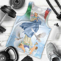 Italy Assumption Of Mary Men Tank Top Blessed Virgin Mary Angel And Dove LT19