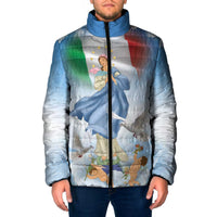 Italy Assumption Of Mary Padded Jacket Blessed Virgin Mary Angel And Dove - Wonder Print Shop