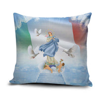 Italy Assumption Of Mary Pillow Cover Blessed Virgin Mary Angel And Dove - Wonder Print Shop