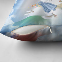 Italy Assumption Of Mary Pillow Cover Blessed Virgin Mary Angel And Dove - Wonder Print Shop