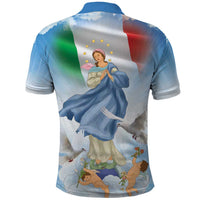 Italy Assumption Of Mary Polo Shirt Blessed Virgin Mary Angel And Dove LT19