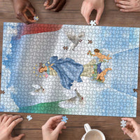 Italy Assumption Of Mary Puzzle Blessed Virgin Mary Angel And Dove - Wonder Print Shop