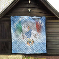 Italy Assumption Of Mary Quilt Blessed Virgin Mary Angel And Dove - Wonder Print Shop