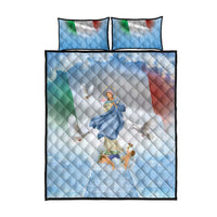 Italy Assumption Of Mary Quilt Bed Set Blessed Virgin Mary Angel And Dove - Wonder Print Shop