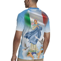 Italy Assumption Of Mary Rugby Jersey Blessed Virgin Mary Angel And Dove LT19