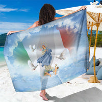 Italy Assumption Of Mary Sarong Blessed Virgin Mary Angel And Dove - Wonder Print Shop