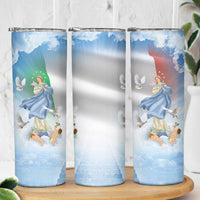 Italy Assumption Of Mary Skinny Tumbler Blessed Virgin Mary Angel And Dove - Wonder Print Shop