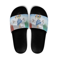 Italy Assumption Of Mary Slide Sandals Blessed Virgin Mary Angel And Dove - Wonder Print Shop