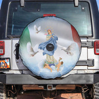 Italy Assumption Of Mary Spare Tire Cover Blessed Virgin Mary Angel And Dove - Wonder Print Shop